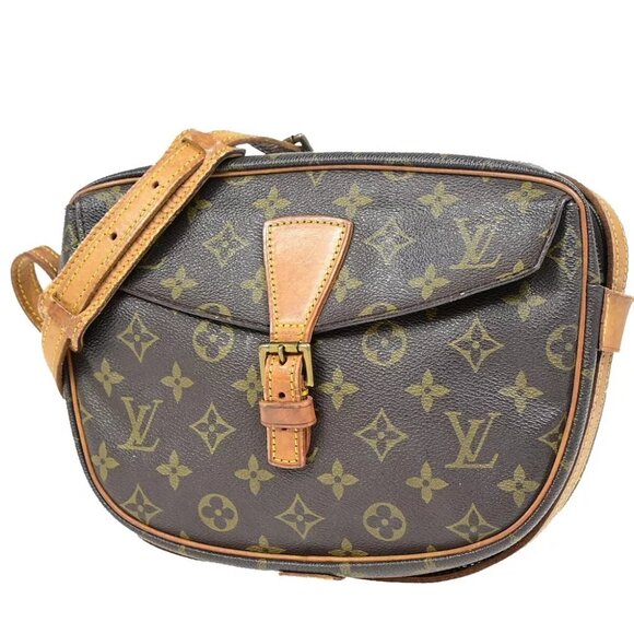 LOUIS VUITTON Jeune Fille MM Shoulder Bag Monogram Leather Brown M51226 33EB027 - Picture 1 of 14